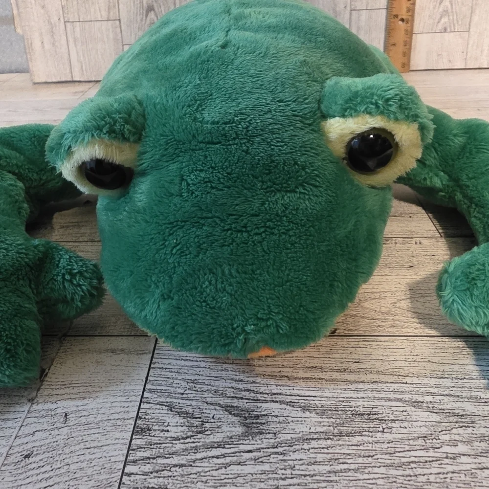 Ty Bayou Green Plush Frog Toy